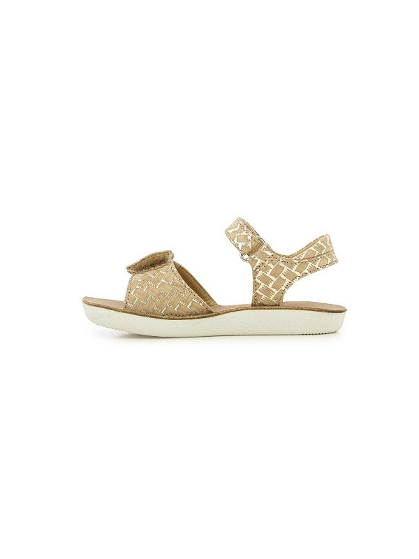 Shoo Pom - Sandales fille GOA HEART Specchio Platine