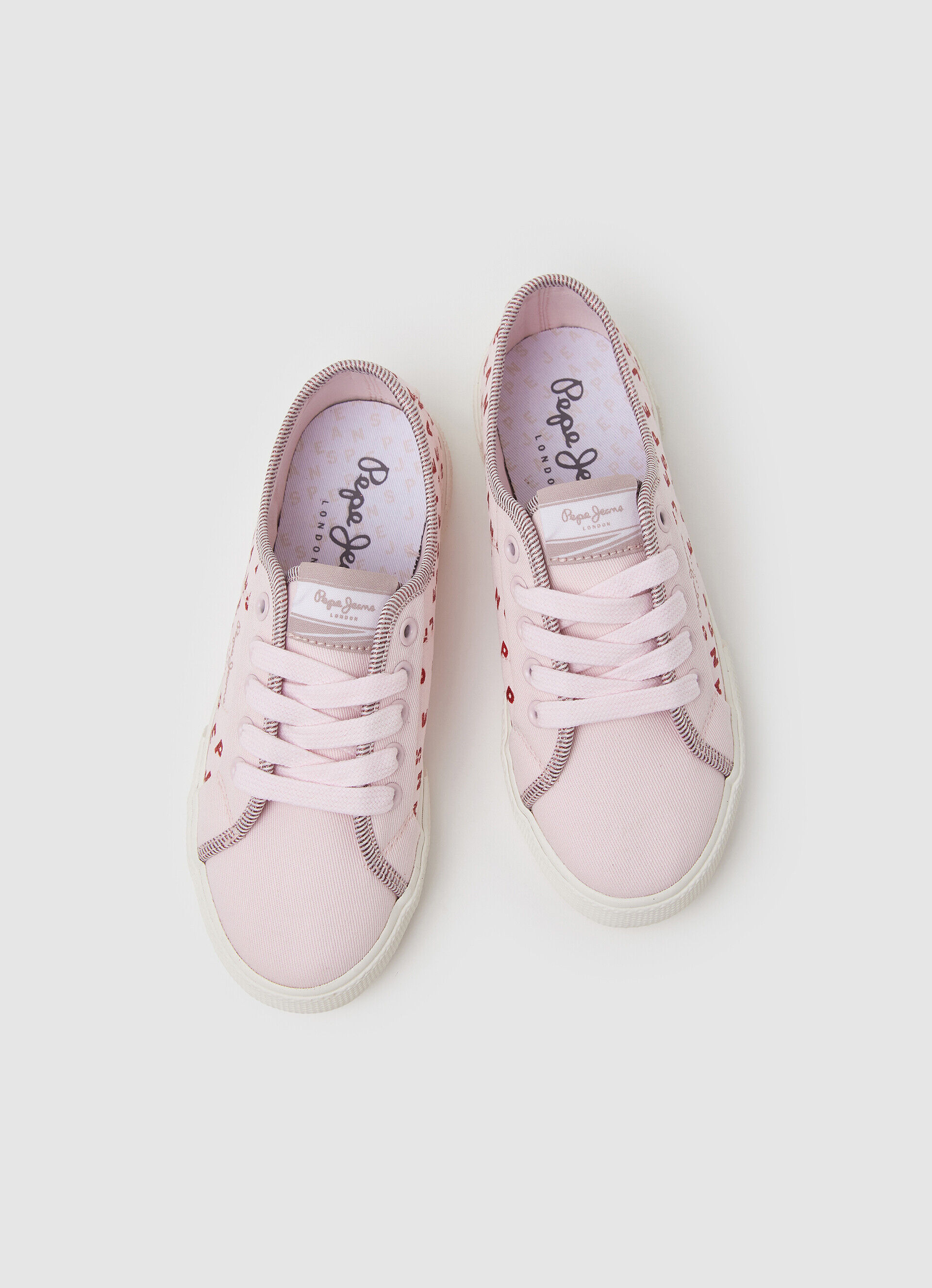 Tênis básico Brady Shine - rosa claro