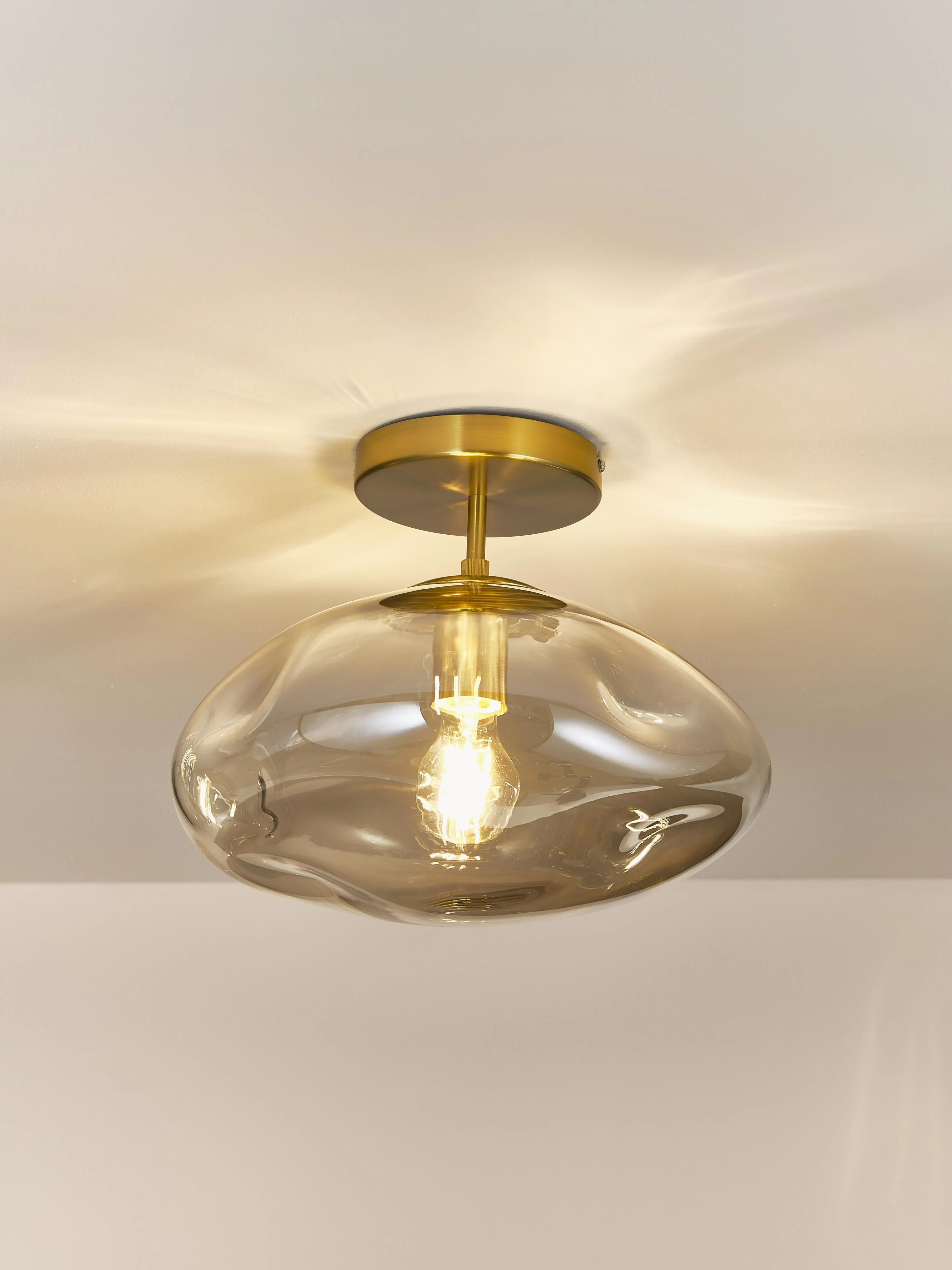 Plafondlamp Amora van glas