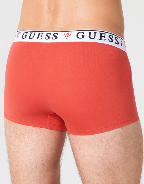 Guess - BRIAN BOXER TRUNK PACK X4 Negro / Rojo / Marino