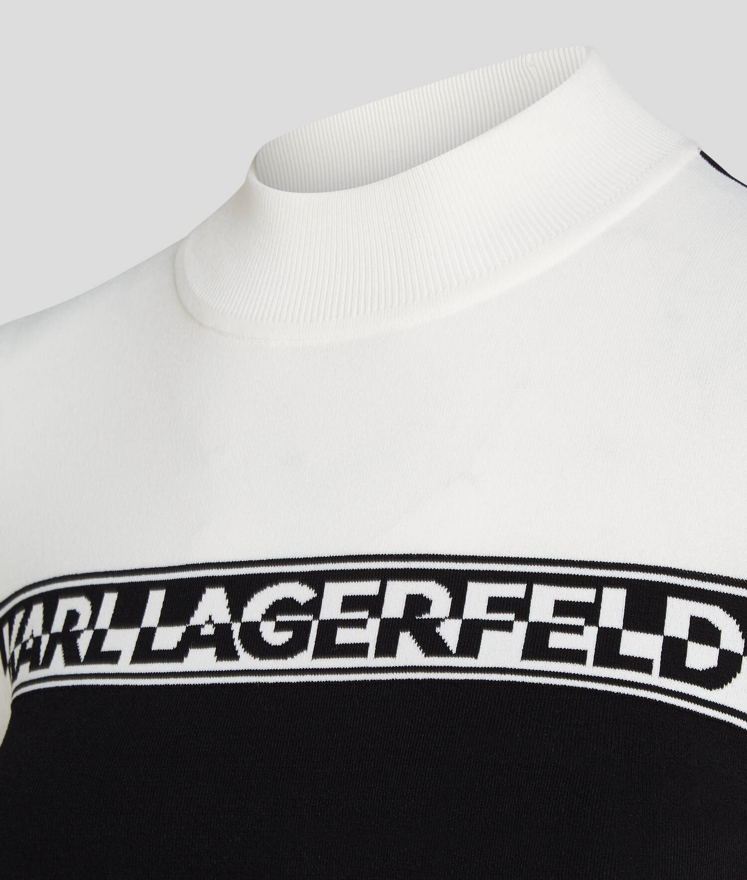 PULL COL ROULÉ LÉGER AVEC LOGO KARL