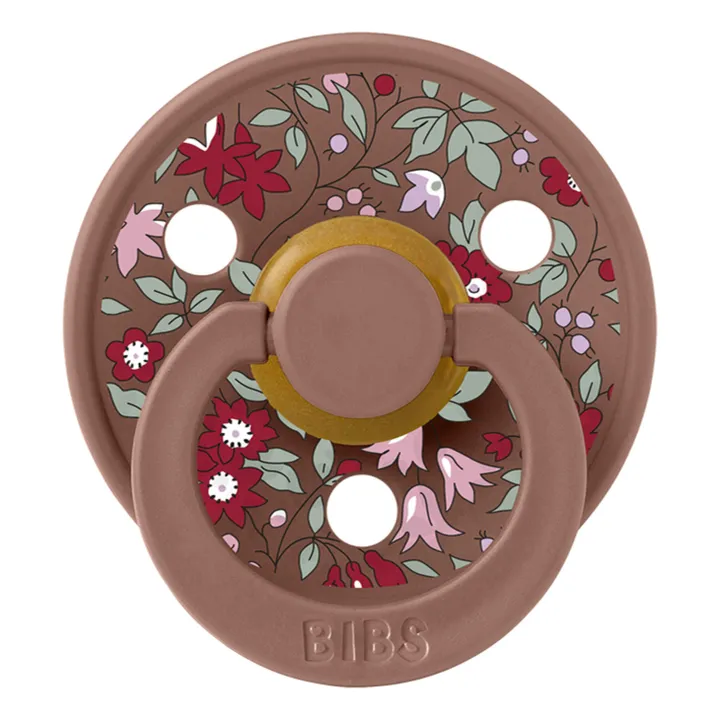 Bibs Tétines en caoutchouc naturel Bibs x Liberty - Set de 2 | Terracotta