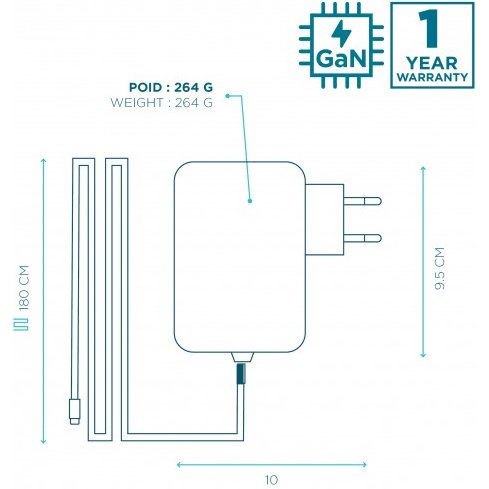 Mobilis 020023 adaptateur de puissance & onduleur Intérieure 100 W Noir