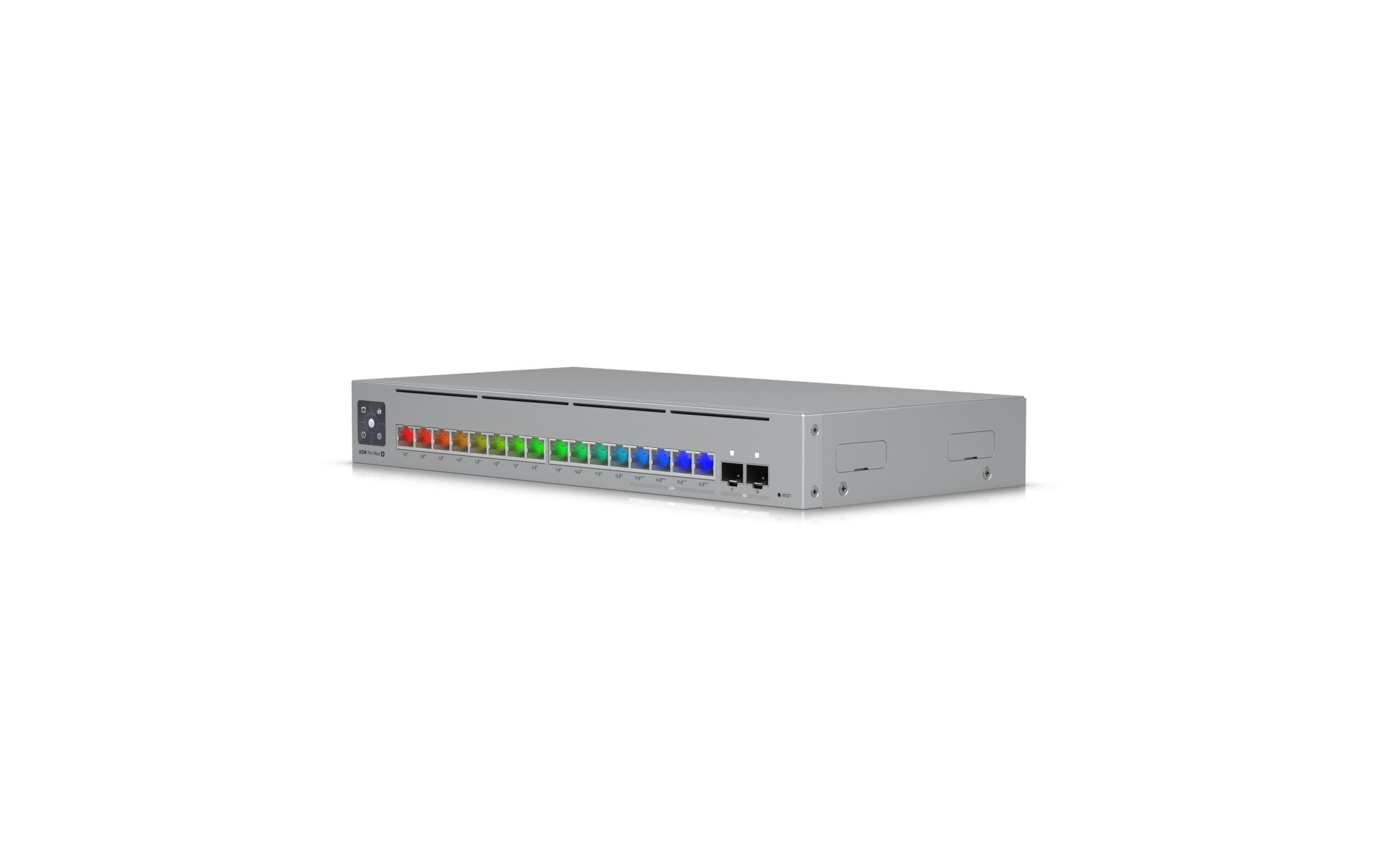 PoE+ Switch USW-PRO-MAX-16-POE 18 Port<br>Leistungsstarker PoE Switch für professionelle Netzwerke