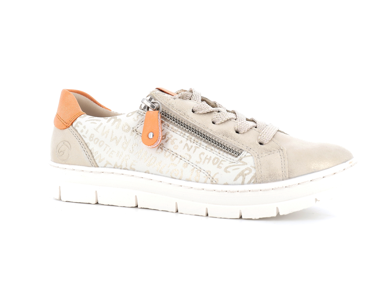 Remonte-D5821 Matières combinées Beige Orange