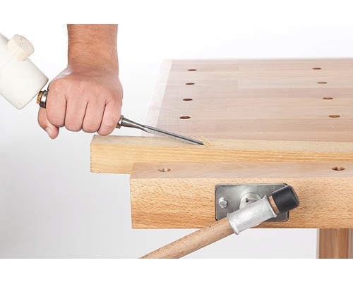 Werkbank van beukenhout, 1600x870x600 mm