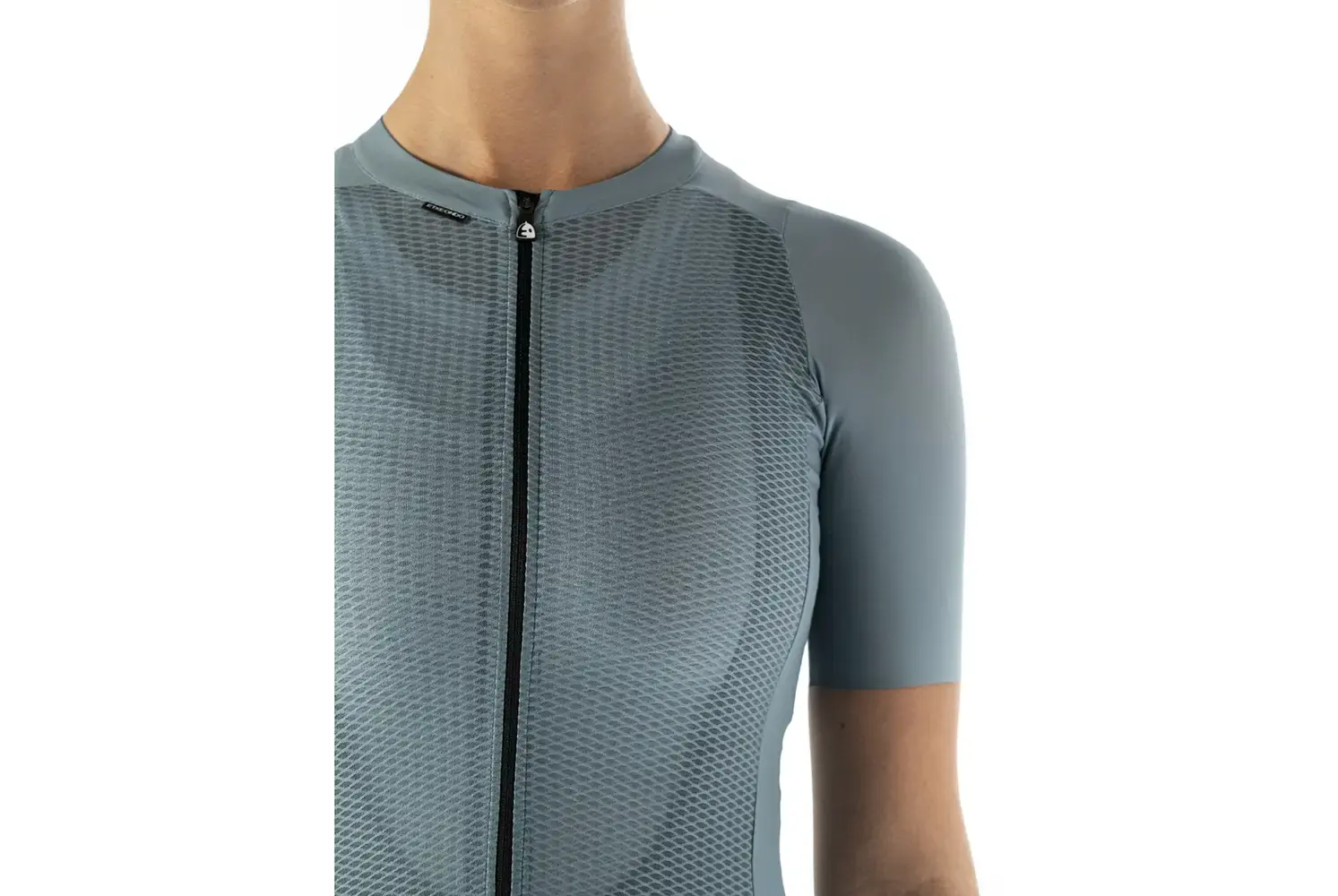 Etxeondo Gara Fem Fietsshirt Korte Mouwen Grijs/Blauw Dames