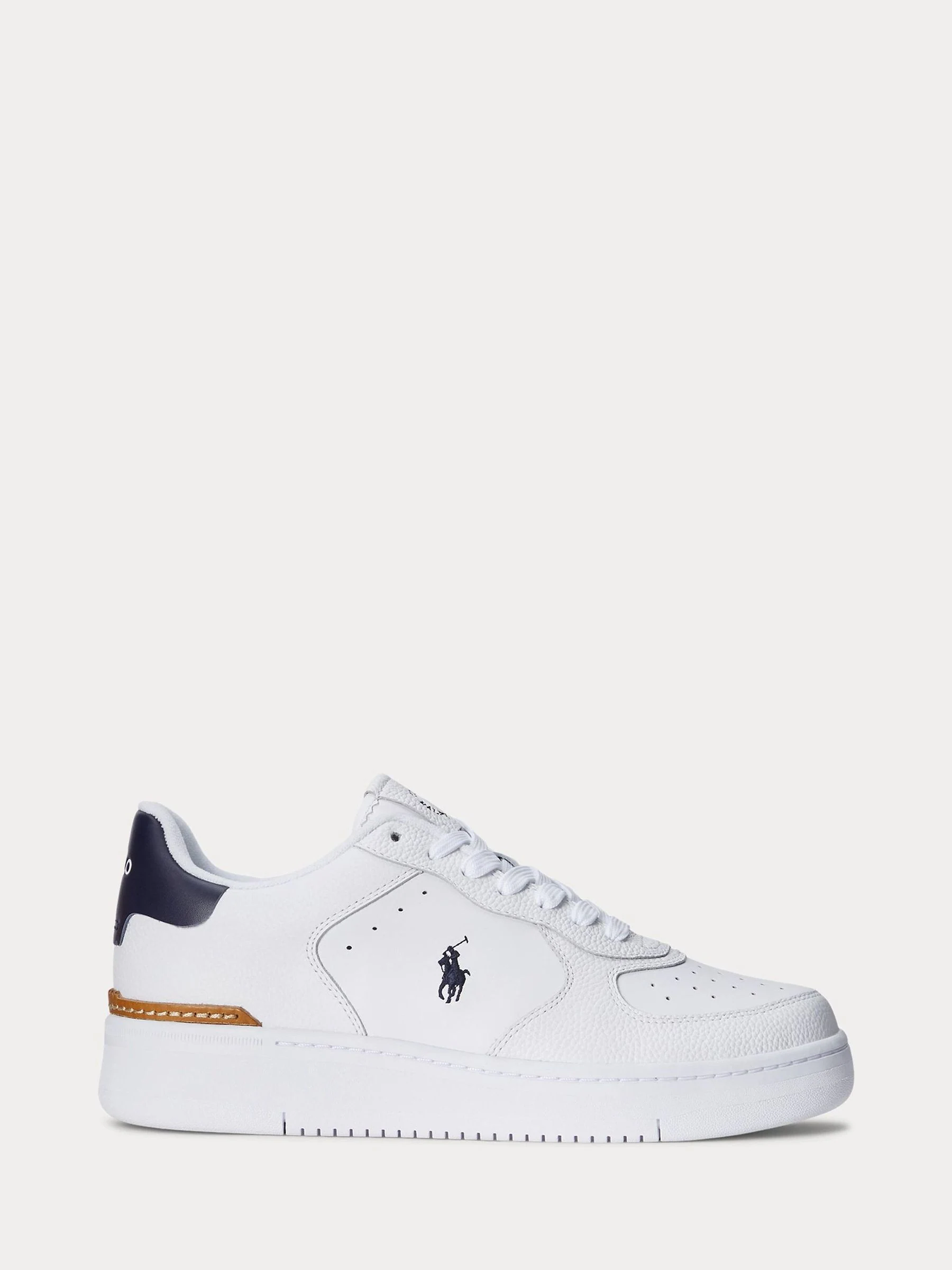 Wit - Polo Ralph Lauren - Masters Court - Leren sneakers