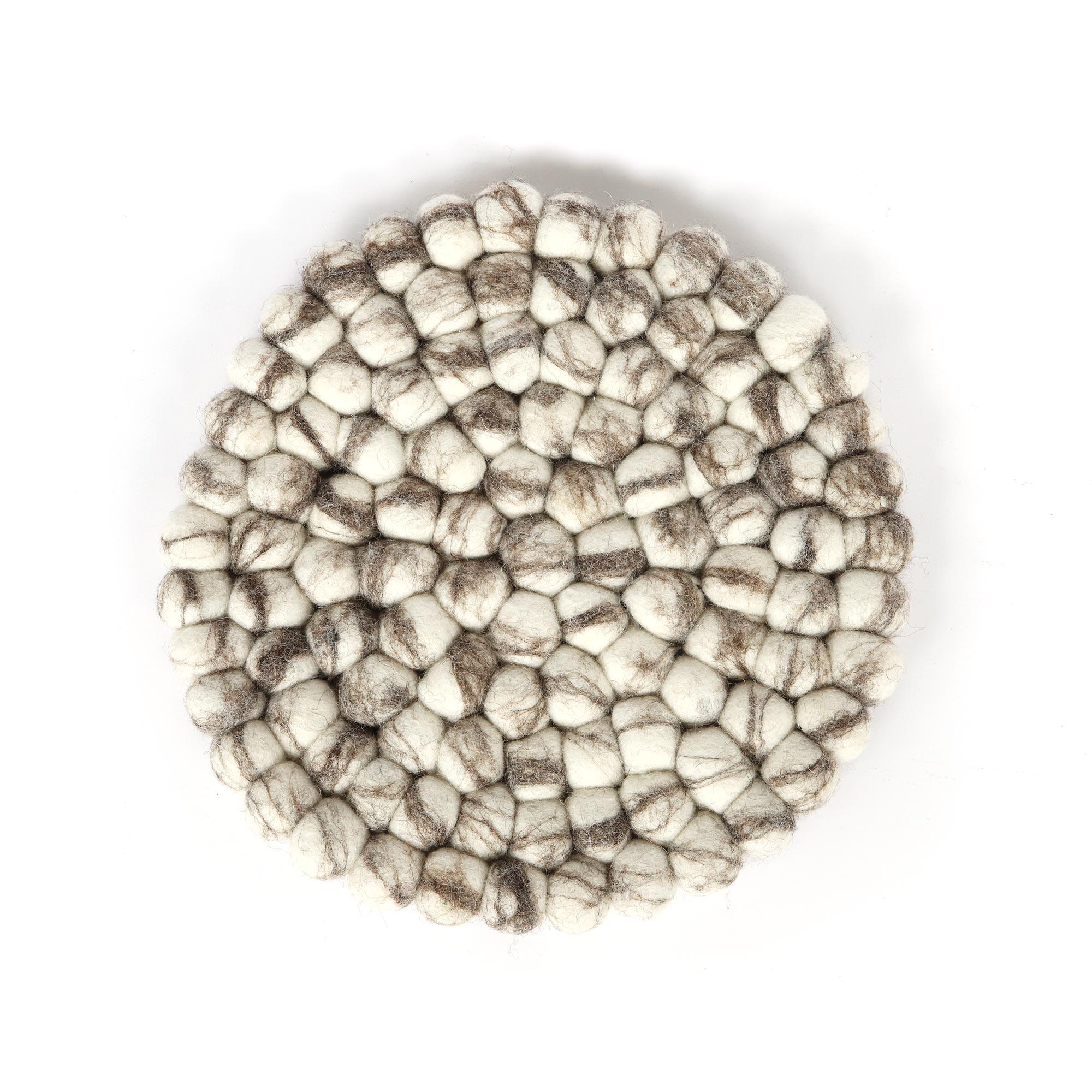 Filz-Untersetzer natur-weiß, Ø 24 cm zu 14,00