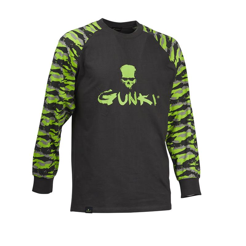 Tee Shirt Manches Longues Homme Gunki T-Shirt Camo - Noir