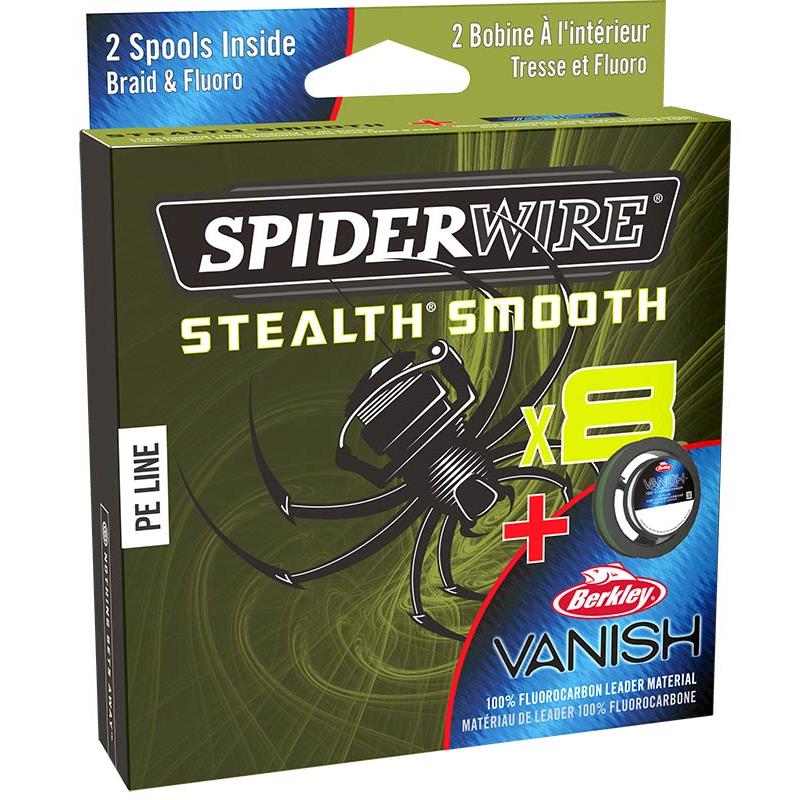 Ensemble Tresse + Fluorocarbone Spiderwire Duo Spool