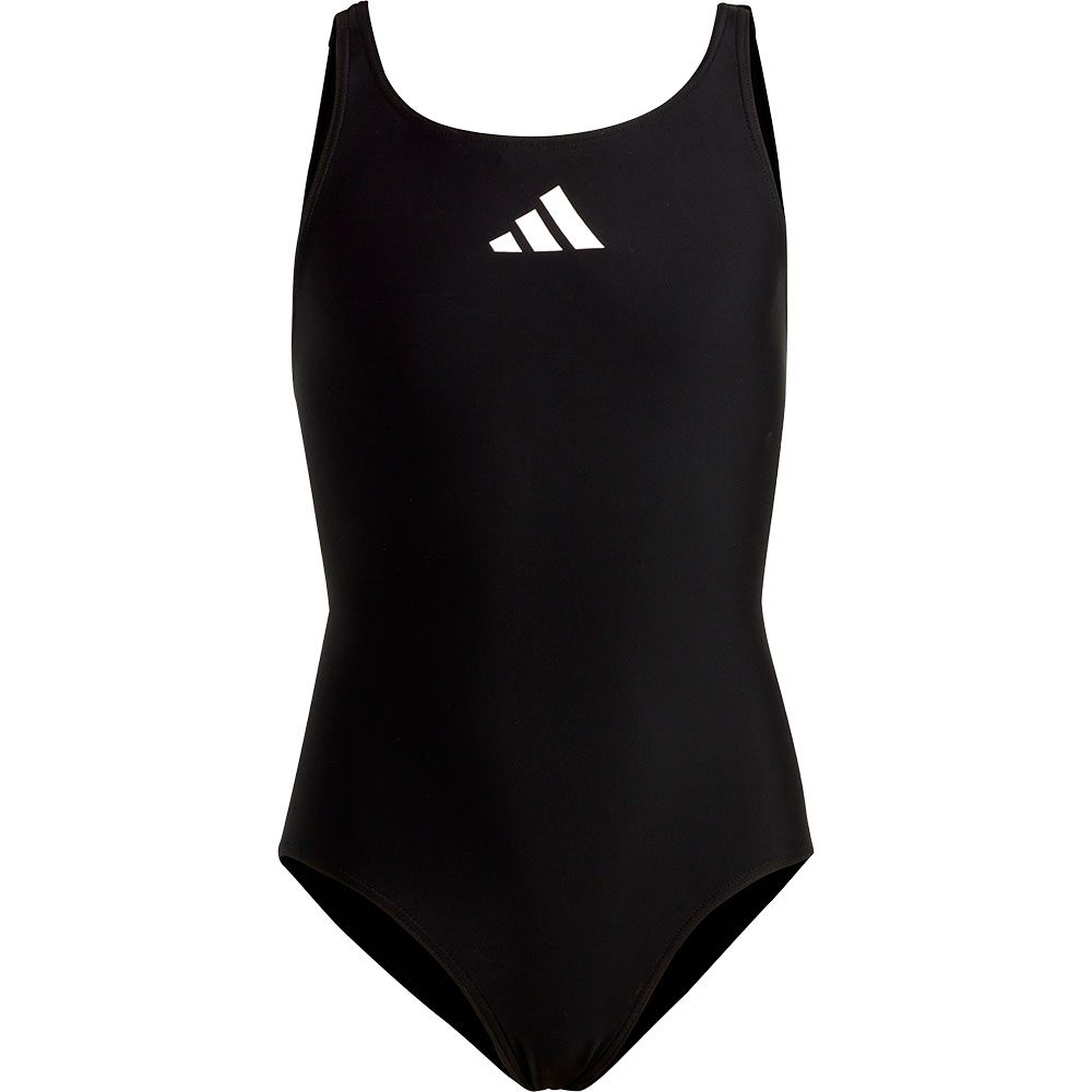 adidas Solid Small Logo Badeanzug Kinder black