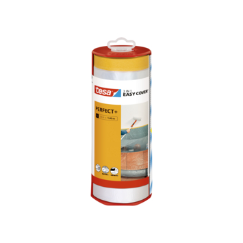 Tesa Easy Cover Perfect+ afdekfolie in dispenser 33x1,4m
