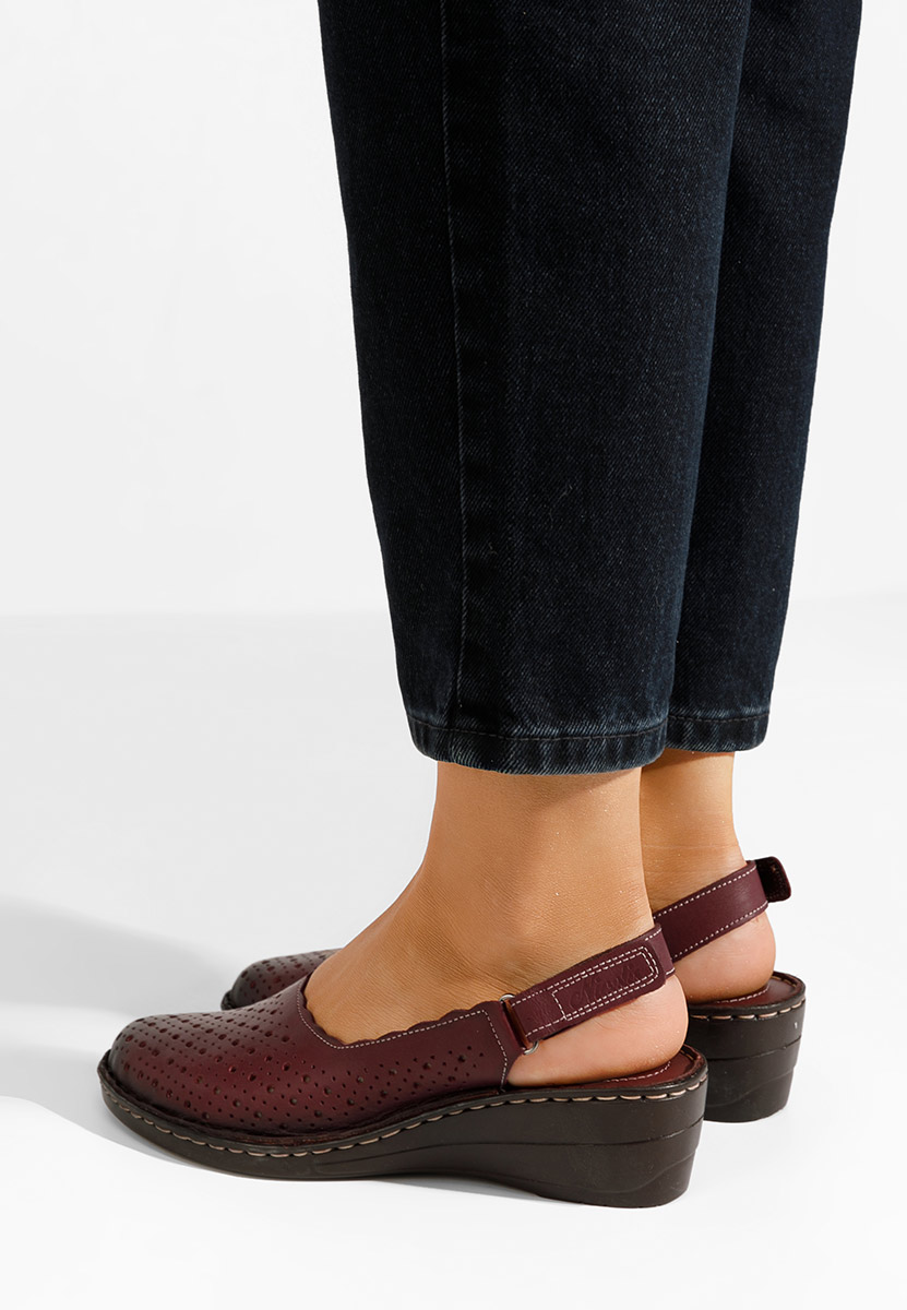 Chaussures casual femme bordeaux Georgia bordo