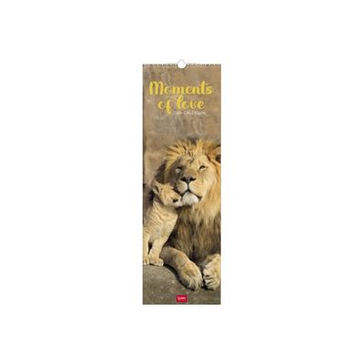 Legami - Calendrier mensuel 2024 - 16 x 49 cm - moments d'amour