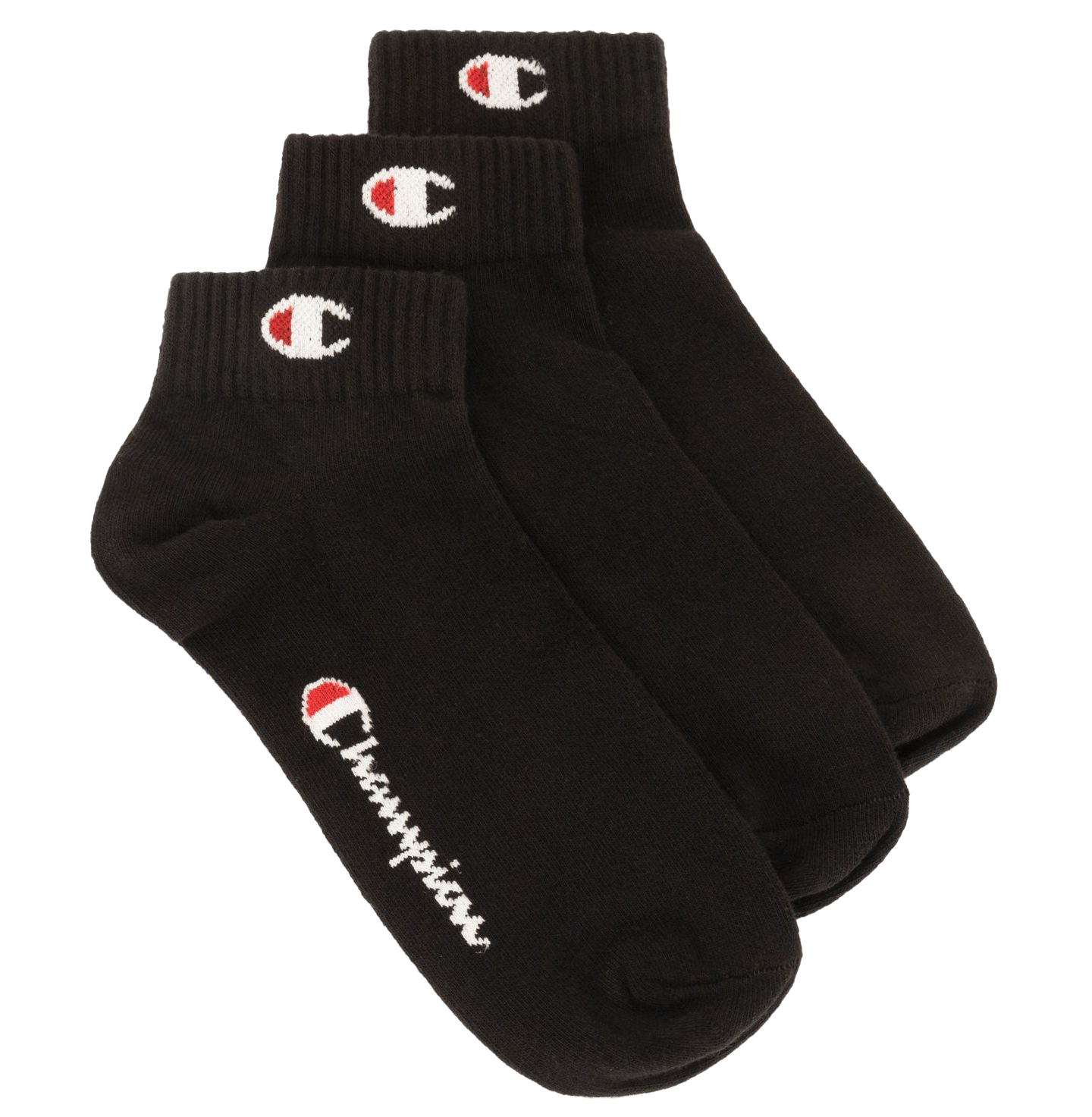 3pk Quarter Socks KK001/Black Beauty
