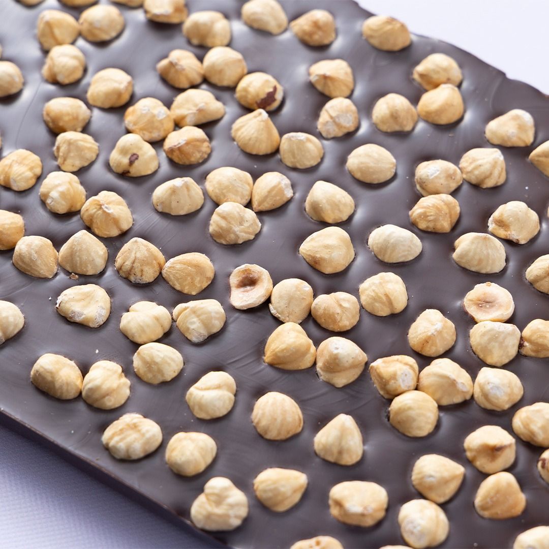 Chocolade hazelnoot plaat puur