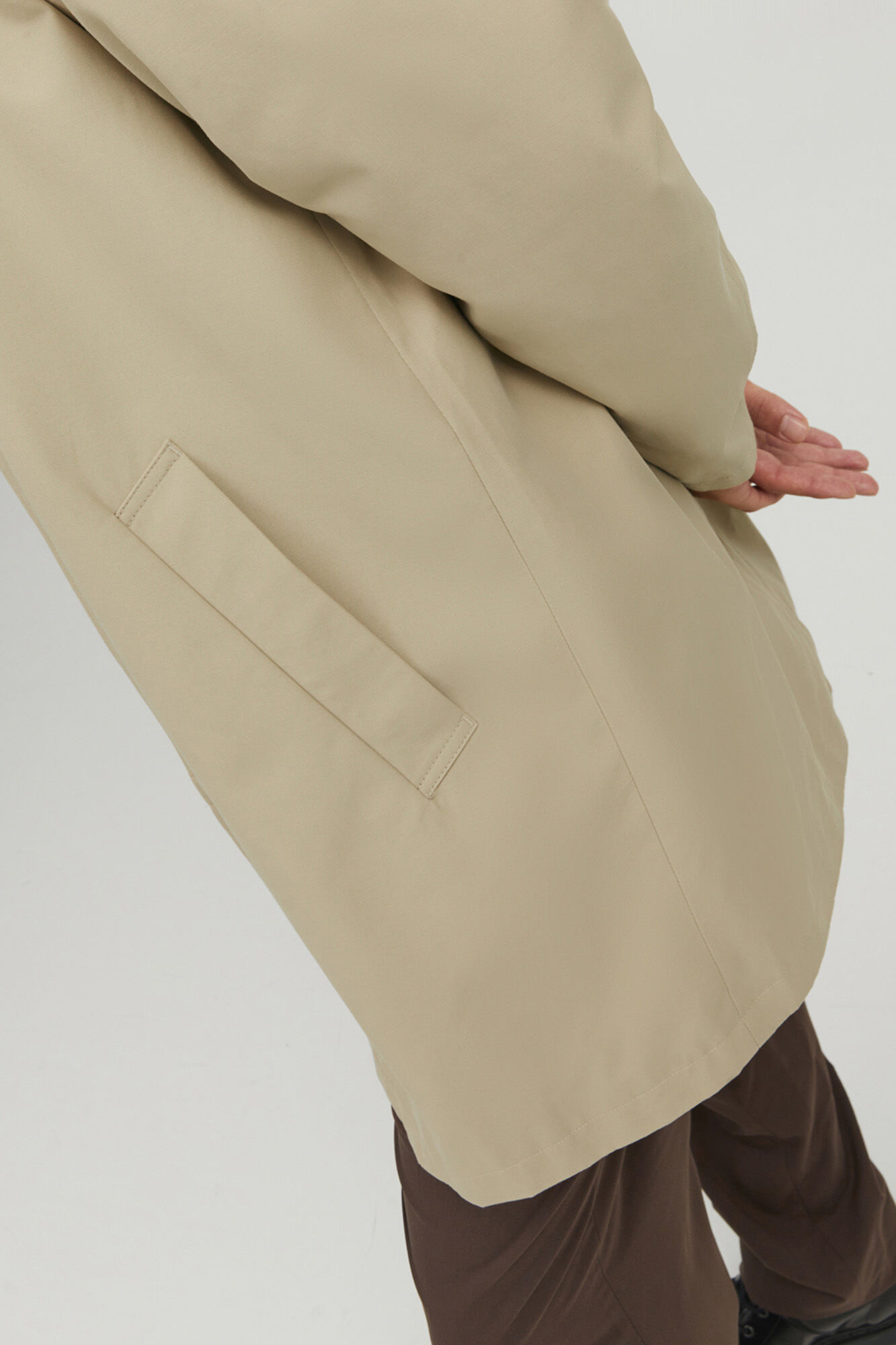 Trench coat clássico - marrom