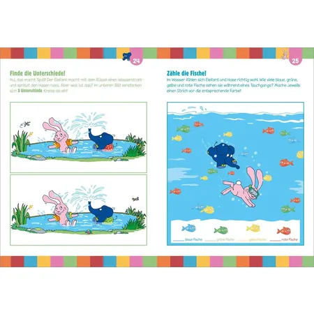 Tessloff Superdicker Mal-und Rätselspaß mit ELEFANT und HASE