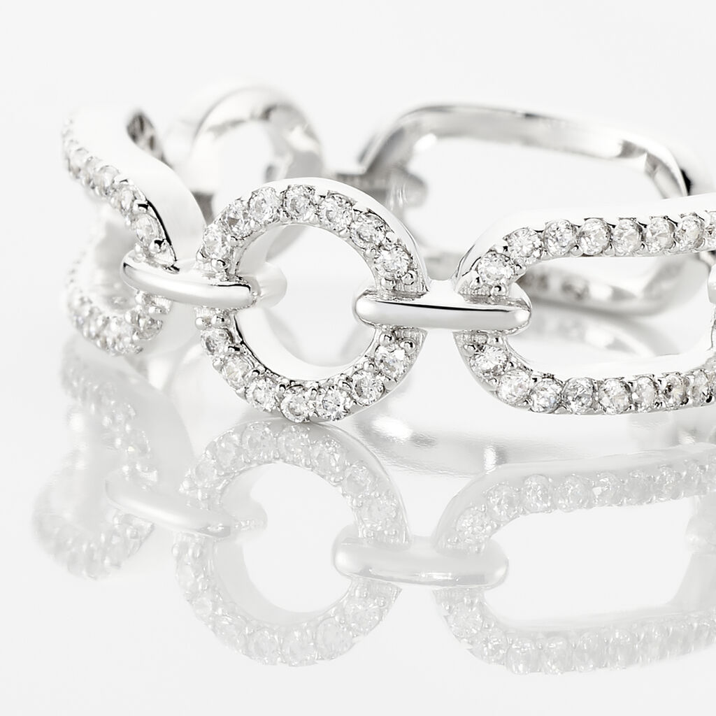Bague Ela Argent Blanc Oxyde De Zirconium