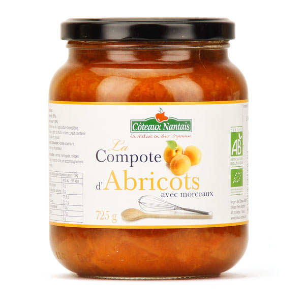 Compote d'abricots bio