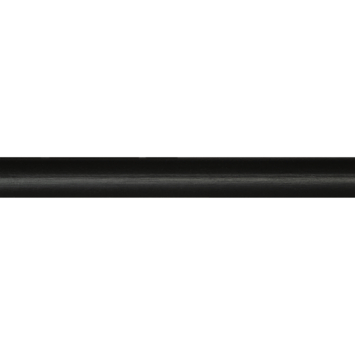 Lat kwartrond grenen zwart gelakt 7x7mm 270cm