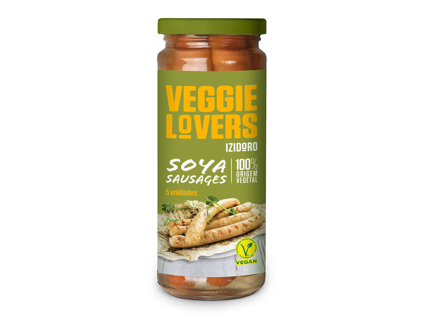 SALSICHAS SOJA IZIDORO BOCKWURST VEGAN 5UN 400(245)G