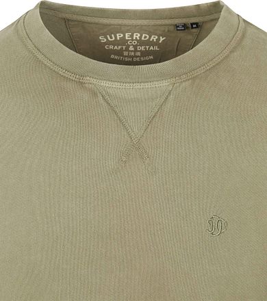 Superdry Sweater Classic Essential Olijfgroen M2014174A-1KH kopen
