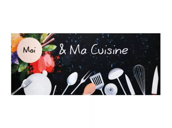 Tapis de cuisine antidérapant 50x120cm Ma Cuisine IDMAT