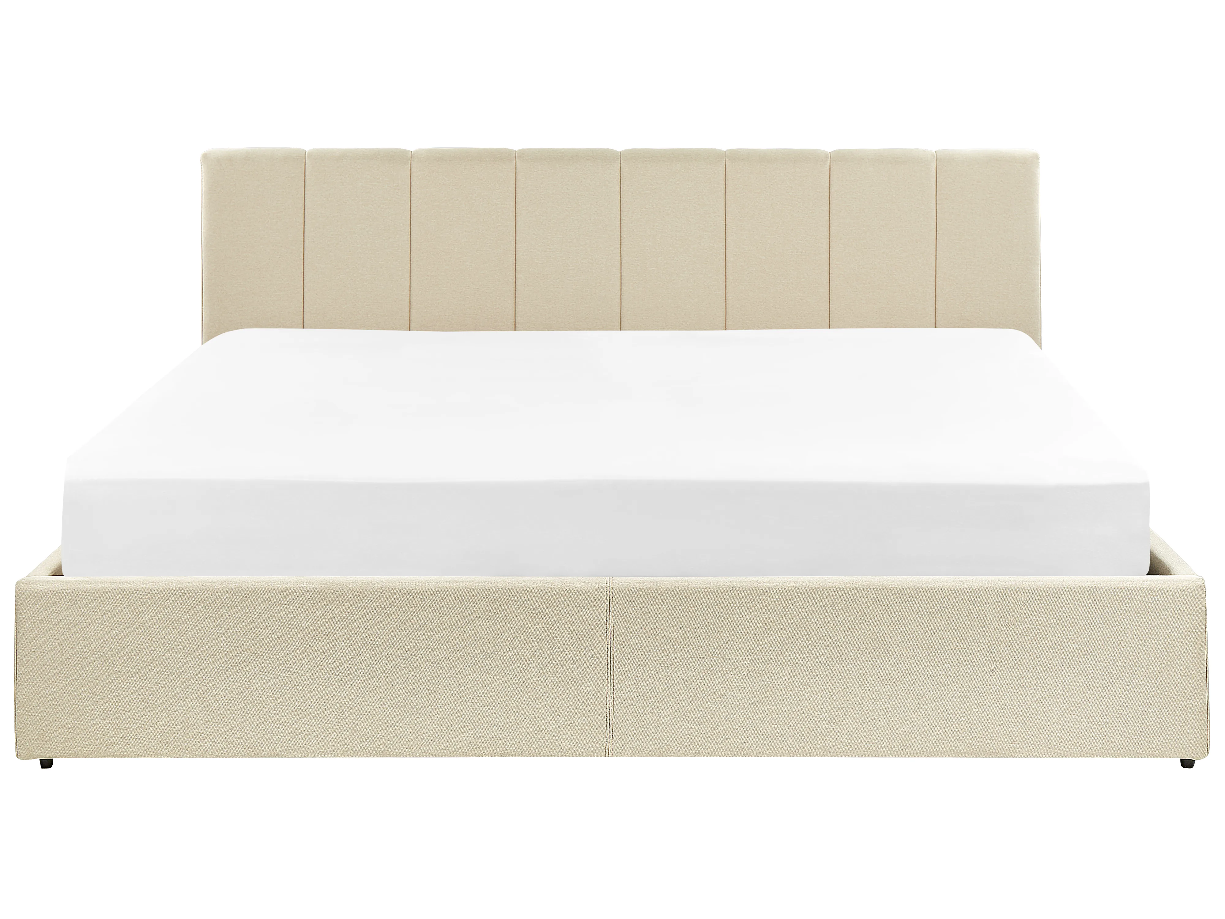 Bed met opbergruimte Stof DREUX 180 x 200 cm Beige