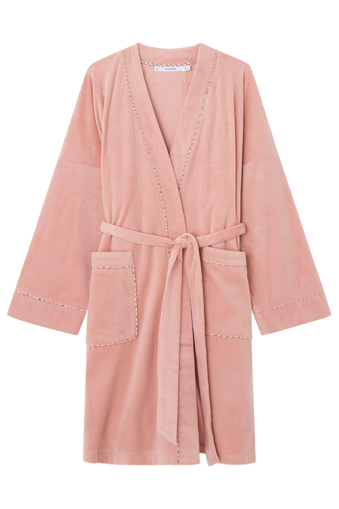 robe midi de veludo rosa
