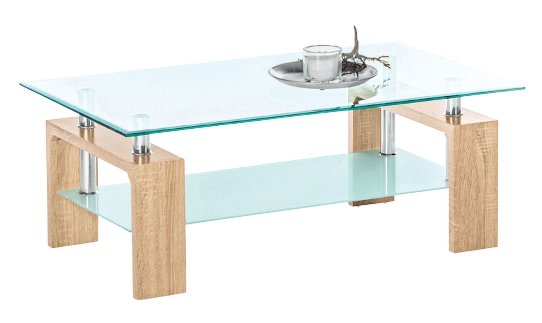 Couchtisch Mango Hochglanz Weiß ca. 100 x 42 x 60 cm