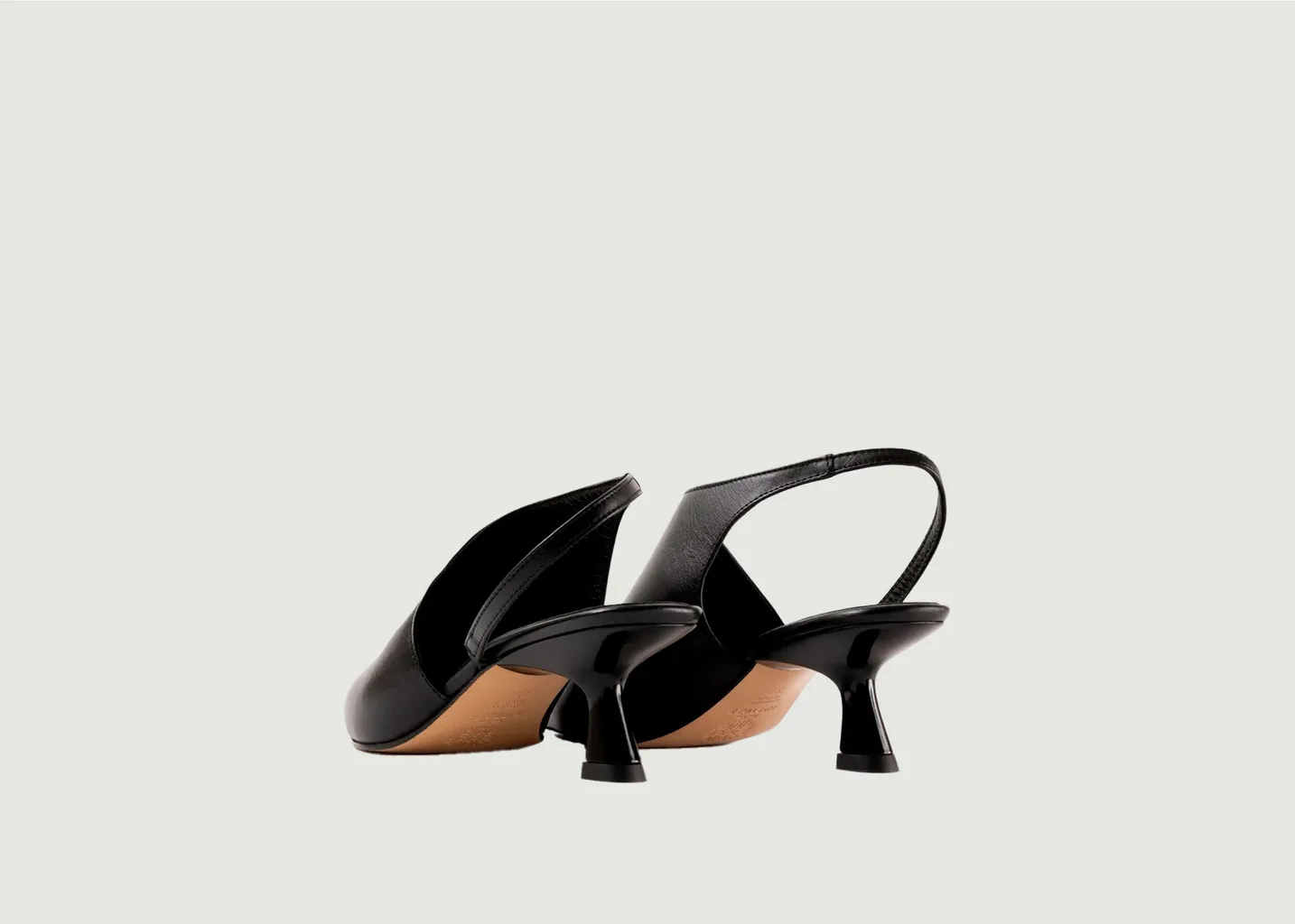 Sandales à talons à bout fermé en cuir Greta Souliers Martinez