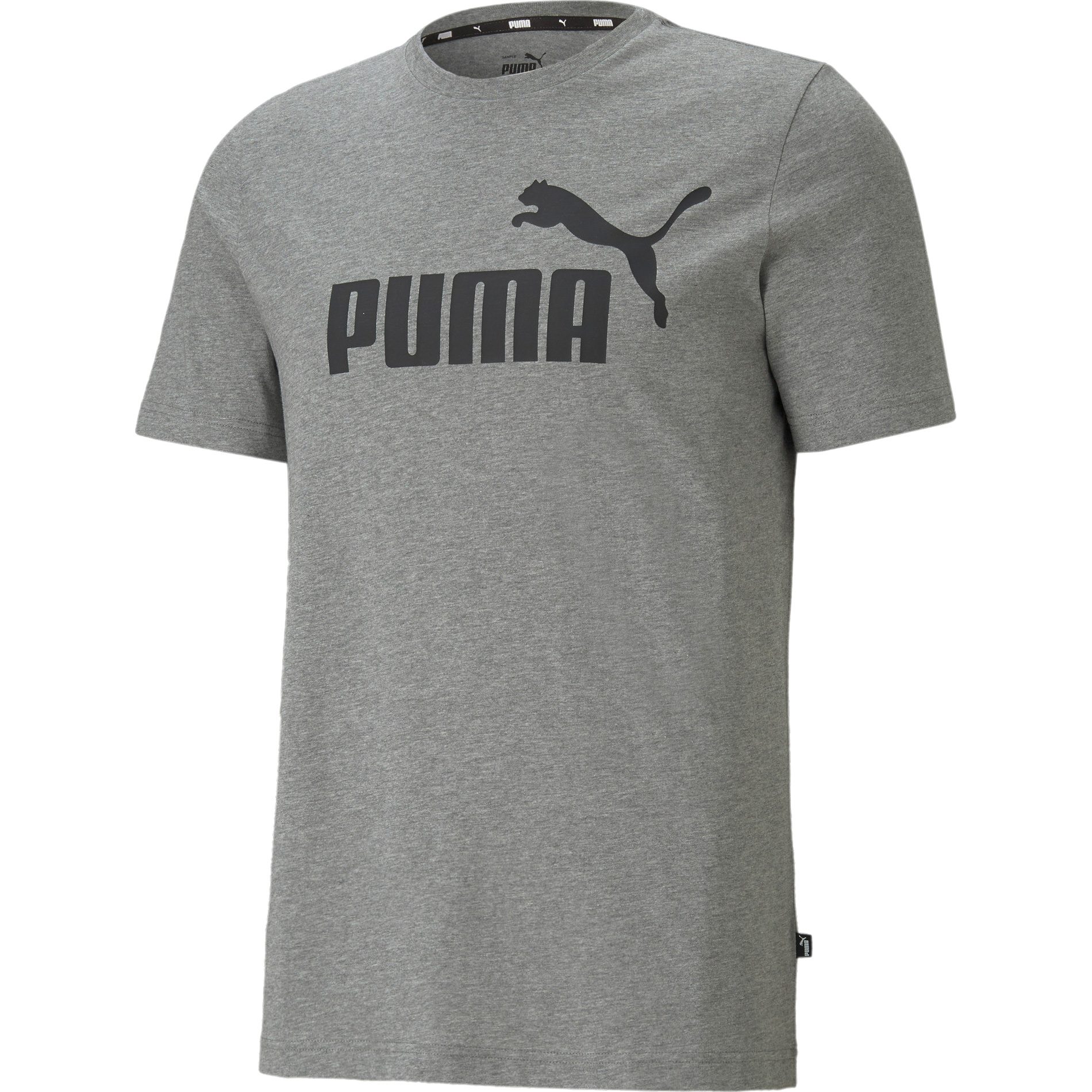Puma Essentials Logo T-Shirt Herren medium grey heather