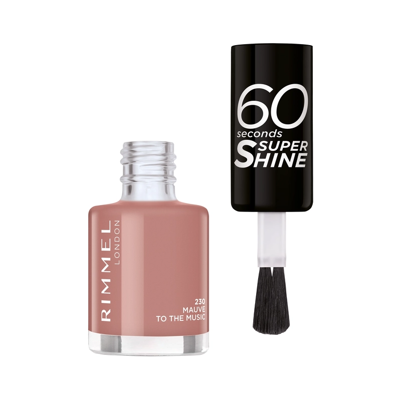 RIMMEL 60 Seconds Nail Polish 8 ml - 230 Mauve To The Music
