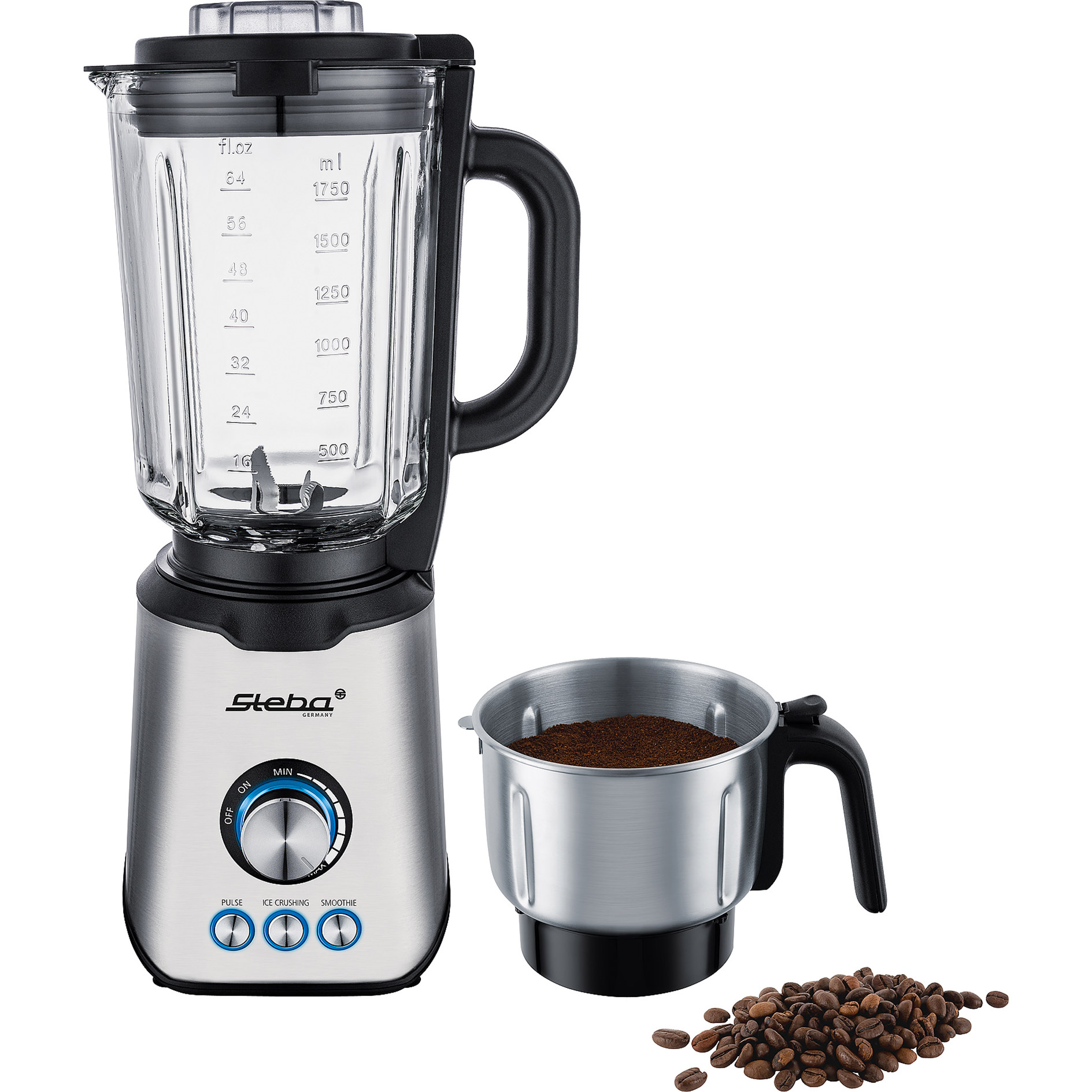 STEBA Standmixer MX 4 PLUS - schwarz - Edelstahl