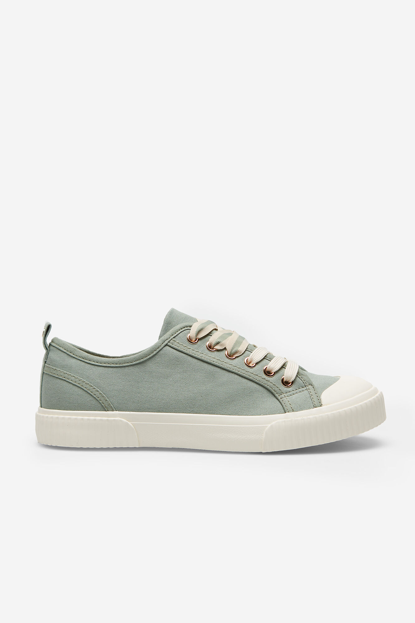 Zapatilla com suela de goma - Caqui