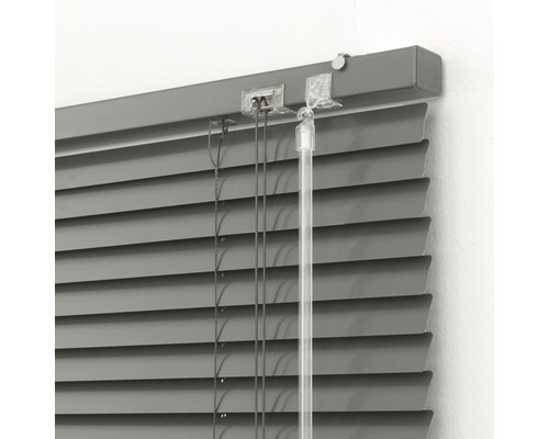 Soluna DIM-OUT aluminium jaloezie 40 x 170 cm grijs, met 20% meer lamellen voor betere verduistering