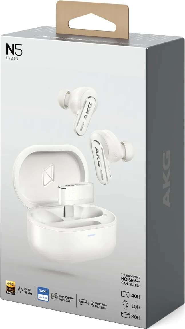 AKG N5 Hybrid Blanc Écouteurs True Wireless