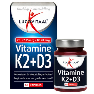 Lucovitaal Vitamine K2   D3 Capsules 60CP