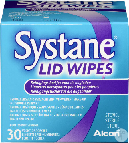 Systane Lid Wipes Serviettes À Paupières 30 Serviettes