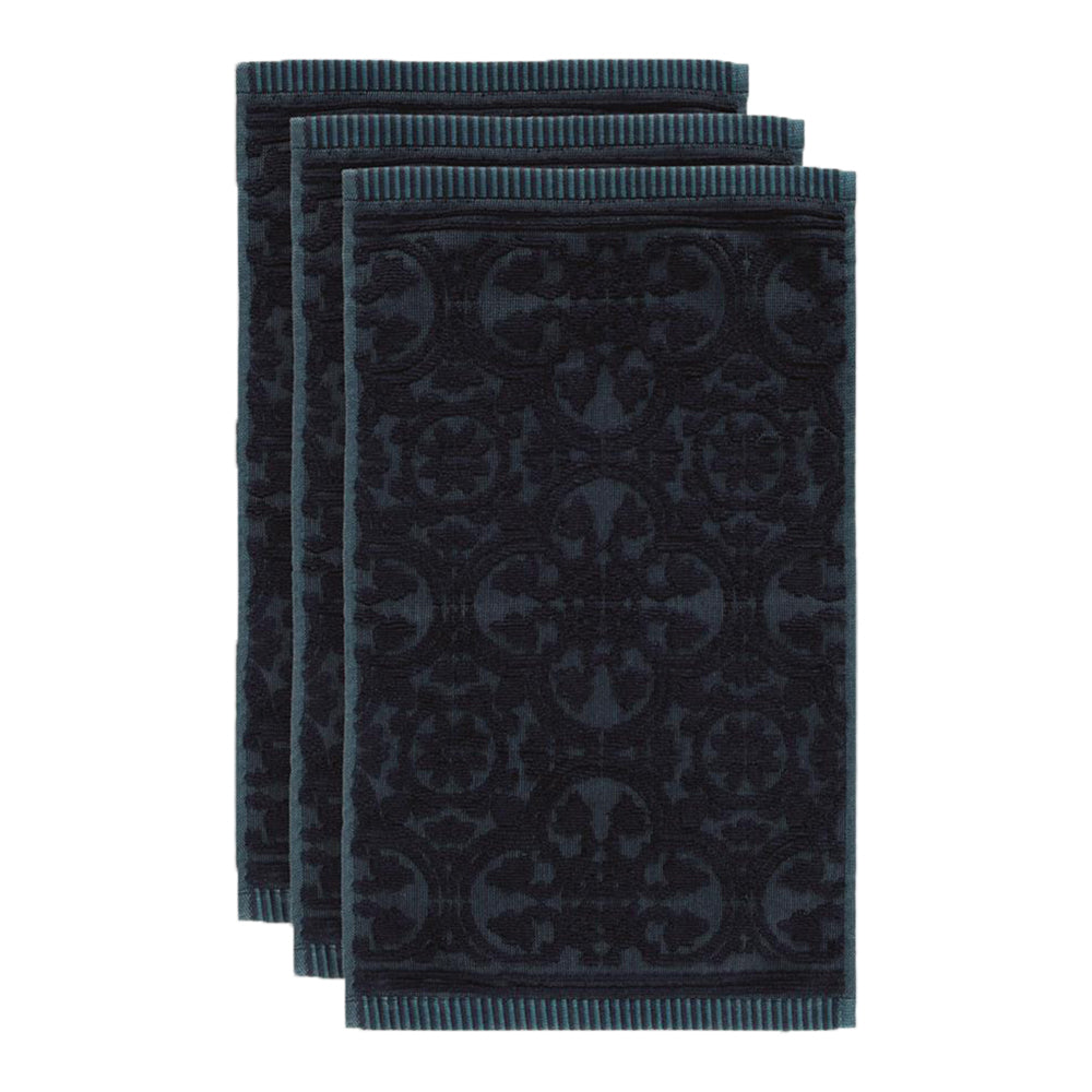 Pip Studio Tile de Pip Gastendoek 30 x 50 cm - Set van 3 - Donkerblauw
