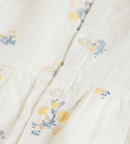 Minymo Kleid - Snow White m. Blumen