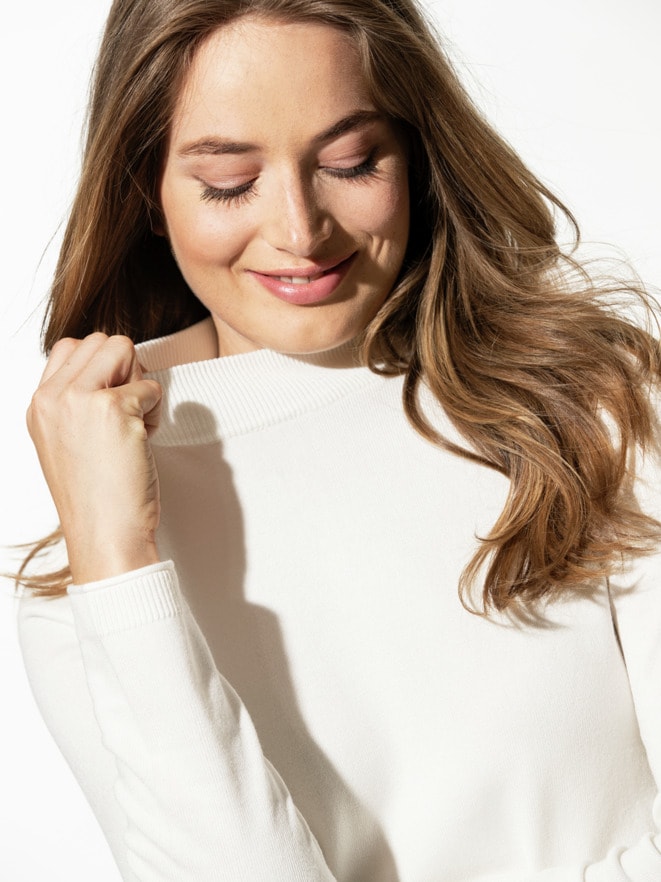 Stehbund-Pullover Hautschmeichler