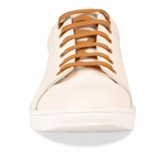 Baskets BLANC DENIM SIDE CUIR