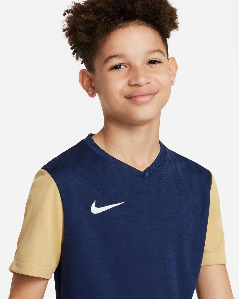 Maillot Nike Tiempo Premier II Bleu Marine & Or pour enfant