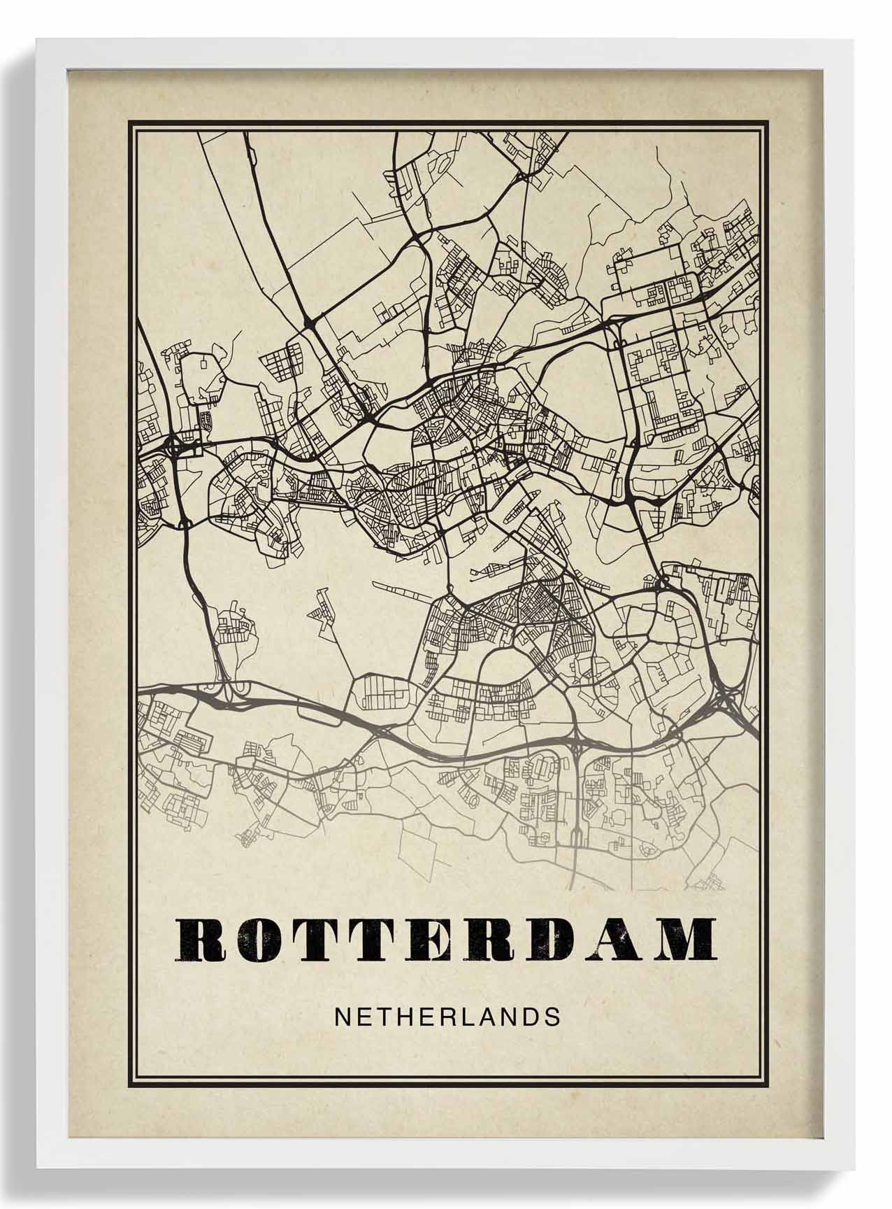 Rotterdam Stadt Sepia