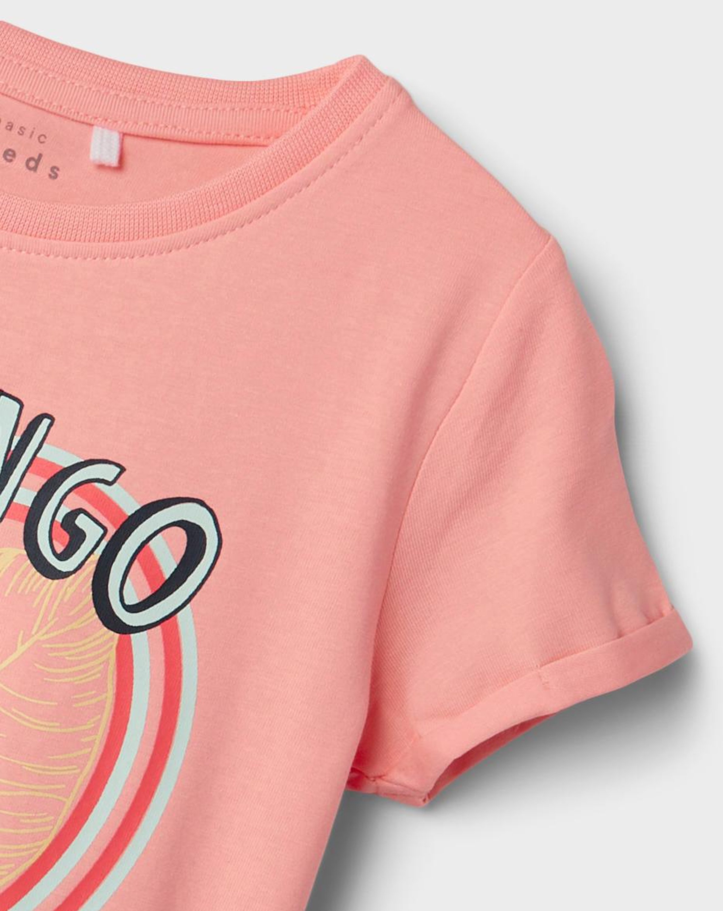 T-Shirt NMFVIX GLAMINGO in apricot blush