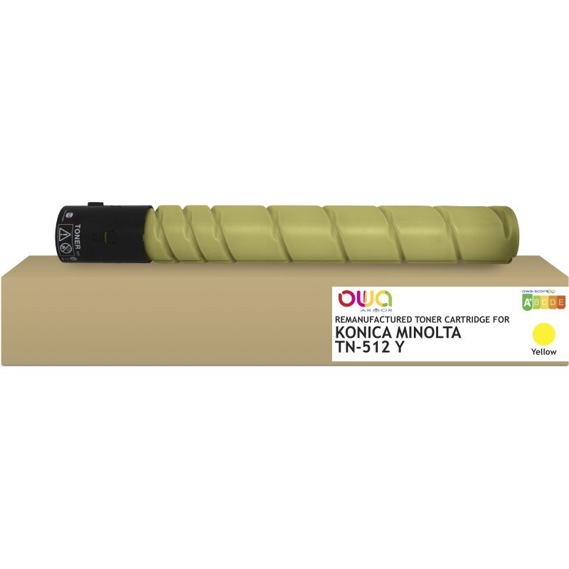 Toner remanufacturé OWA - standard - Jaune - pour KONICA MINOLTA TN-512Y