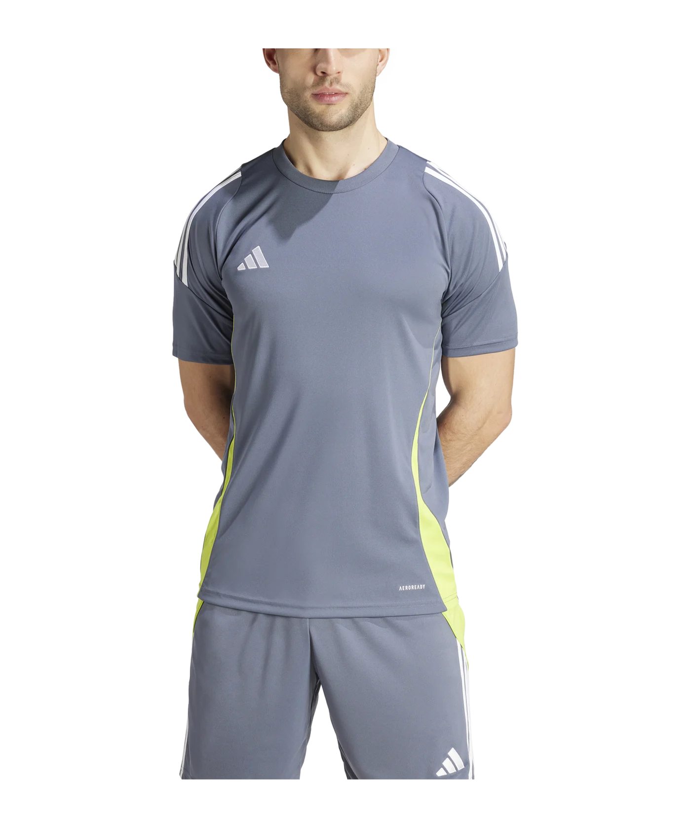 adidas Tiro 24 Trikot Grau Weiss Gelb